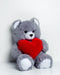 FRANK teddybeer 50 cm grijs