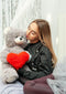 FRANK teddybeer 50 cm grijs
