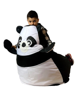 Sako tas poef Panda zwart-wit XL 130 x 90 cm