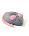Sako tas poef Muis grijs-roze L 110 x 80 cm