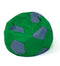 Voetbal Sako tas poef groen-grijs XL 120 cm