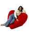Sako tas poef Hart rood XXL 140 x 100 cm