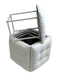 Puff-transformer 5in1 - 5 krukjes in 1 poef wit eco leer