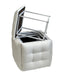 Puff-transformer 5in1 - 5 krukjes in 1 poef wit eco leer