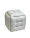 Puff-transformer 5in1 - 5 krukjes in 1 poef wit eco leer