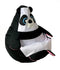 Sako tas poef Panda zwart-wit L 105 x 80 cm