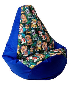Sako tas poef Perenprint korenbloem-PAW Patrol XXL 140 x 100 cm