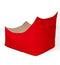 Tron rood-beige Sako tas poef XXL 140 x 90 cm
