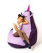 Sako tas poef Unicorn paars-lichtpaars XXL 140 x 100 cm