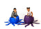 Octopus blauw Sako tas L 80 x 80 cm
