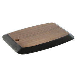 Snijplank Home ESPRIT Zwart Natuurlijk Acacia Raad van bestuur 30 x 20 x 1,8 cm