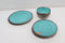 Bo-Camp Servies - 100% Melamine - 12-delig - Halo - Aqua/Terracotta