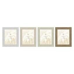 Fotolijsten Home ESPRIT Wit Beige Kristal polyestyreen Marmer Scandinavisch 26 x 2 x 31 cm (4 Stuks)