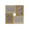 Fotolijsten Home ESPRIT Beige Natuurlijk Kristal polyestyreen Scandinavisch 36 X 2 X 36 cm