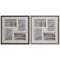 Fotolijsten Home ESPRIT Bruin Natuurlijk Kristal polyestyreen Stads 34 x 3 x 34 cm (2 Stuks)
