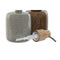 Zeepdispenser Home ESPRIT Bruin Grijs Polyethyleen Keramiek 8,5 X 8,5 X 16 cm (2 Stuks)