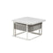 Hoofdtafel Home ESPRIT Wit 70 x 70 x 45 cm