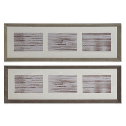 Fotolijsten Home ESPRIT Bruin Natuurlijk Kristal polyestyreen Stads 56 X 3 X 18 cm (2 Stuks)