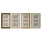 Fotolijsten Home ESPRIT Wit Bruin Beige Natuurlijk Kristal polyestyreen Scandinavisch 26 X 2 X 44...