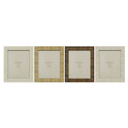 Fotolijsten Home ESPRIT Beige Natuurlijk Kristal polyestyreen Scandinavisch 25,5 X 2 X 30,5 cm (4...