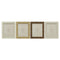 Fotolijsten Home ESPRIT Beige Natuurlijk Kristal polyestyreen Scandinavisch 25,5 X 2 X 30,5 cm (4...