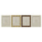 Fotolijsten Home ESPRIT Beige Natuurlijk Kristal polyestyreen Scandinavisch 25,5 X 2 X 30,5 cm (4...