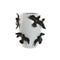 Vaas Home ESPRIT Wit Zwart Keramiek Modern 27 X 27 X 29,5 cm
