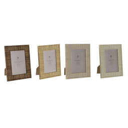 Fotolijsten Home ESPRIT Bruin Beige Natuurlijk Ivoor Kristal polyestyreen Scandinavisch 15,5 X 2...