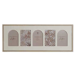 Fotolijsten Home ESPRIT Beige Kristal Hout MDF Scandinavisch 60 X 3 X 34 cm