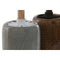Toiletborstel Home ESPRIT Bruin Grijs Polyethyleen Keramiek 11 x 11 x 40 cm (2 Stuks)