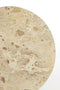 Light&living Bijzettafel S/2 Ø41x49+Ø48x53 cm ZECA taupe marmer+antiek br