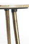Light&living Bijzettafel S/2 Ø41x49+Ø48x53 cm ZECA taupe marmer+antiek br
