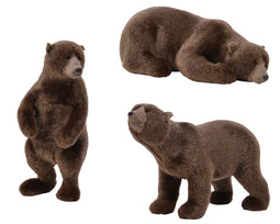 Decoris - Beer plastic pluche bruin a3