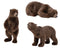 Decoris - Beer plastic pluche bruin a3