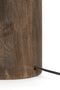 Light&living Lampvoet Ø13x42 cm TRAPINO hout mat donker bruin