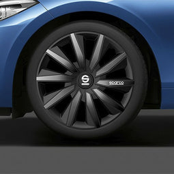 Hubkap Sparco Milano Zwart/Gris 16" 4 Stuks