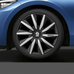 Hubkap Sparco Milano Zwart/Zilverkleurig 16" 4 Stuks