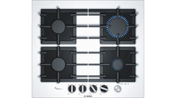 Bosch Serie 6 Gas cooktop PPP6A2M90 4 fields white color Wit Ingebouwd 60 cm Gaskookplaat 4 zone(s)