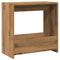 Bijzettafel 50x26x50 cm bewerkt hout artisanaal eikenkleurig