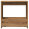 Bijzettafel 50x26x50 cm bewerkt hout artisanaal eikenkleurig