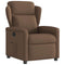 Fauteuil verstelbaar stof bruin
