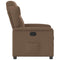 Fauteuil verstelbaar stof bruin