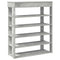 Schoenenrek 80x30x98 cm bewerkt hout betongrijs