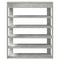 Schoenenrek 80x30x98 cm bewerkt hout betongrijs