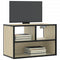 Tv-meubel 60x31x39,5 cm bewerkt hout metaal sonoma eikenkleurig