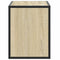 Tv-meubel 60x31x39,5 cm bewerkt hout metaal sonoma eikenkleurig