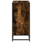 Boekenkast 80x35x76 cm bewerkt hout gerookt eikenkleurig