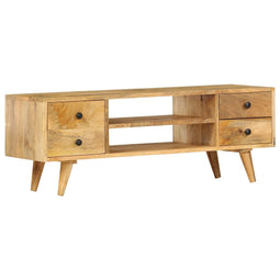 Tv-meubel 110x35x40 cm massief mangohout
