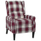 fauteuil stof rood