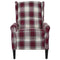 fauteuil stof rood